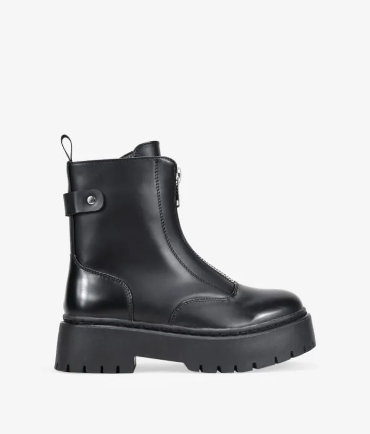 Best Bosanova Botas militares con plataforma y cremallera