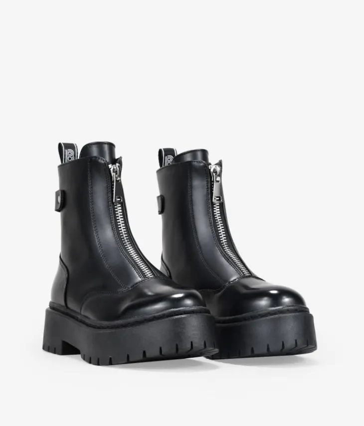 Best Bosanova Botas militares con plataforma y cremallera