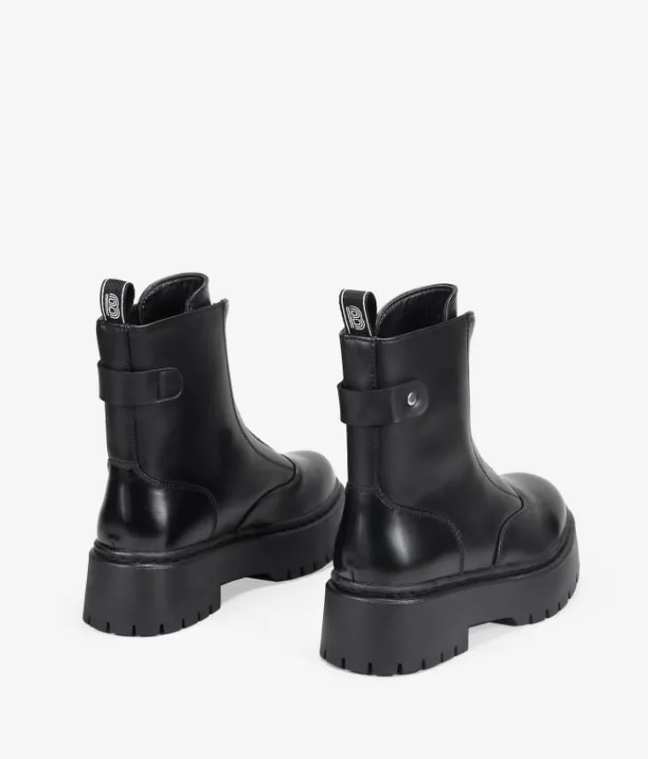 Best Bosanova Botas militares con plataforma y cremallera