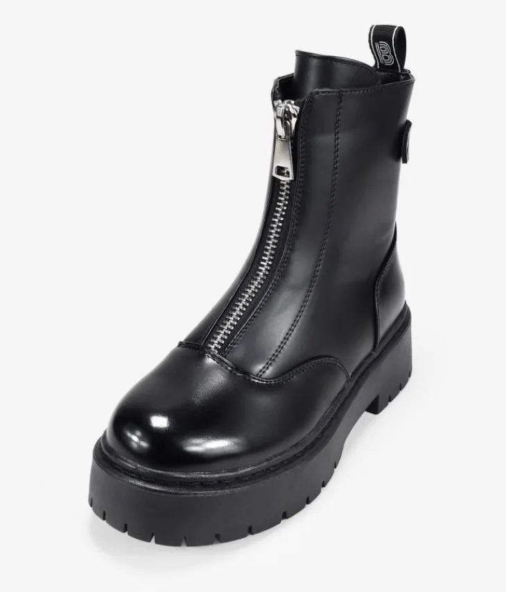 Best Bosanova Botas militares con plataforma y cremallera