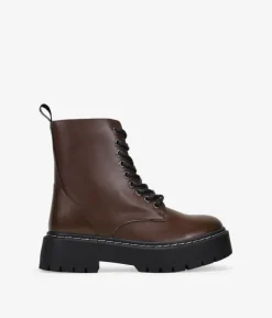 Online Bosanova Botas militares marrones con plataforma