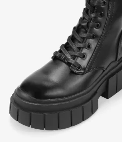 Best Bosanova Botines militares negros con suela track