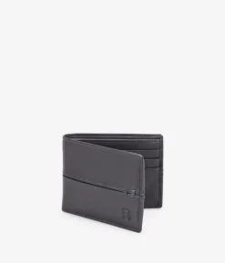 Discount Bosanova Cartera americana piel marrón sin portamonedas