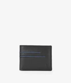 Discount Bosanova Cartera americana piel negro sin portamonedas