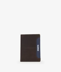 Clearance Bosanova Cartera piel marrón con portamonedas
