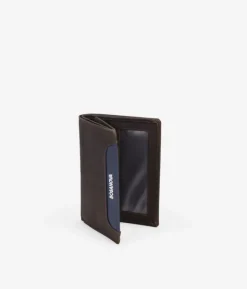 Clearance Bosanova Cartera piel marrón con portamonedas