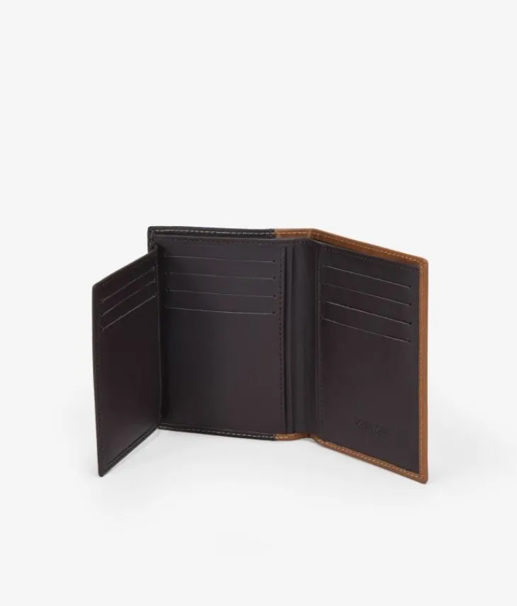 Sale Bosanova Cartera piel marrón sin portamonedas