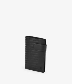Clearance Bosanova Cartera piel negra con portamonedas y solapa