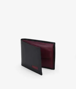Clearance Bosanova Cartera piel negra con portamonedas