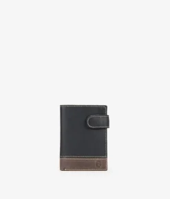 Best Bosanova Cartera piel negra con solapa