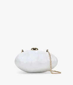 Clearance Bosanova Clutch perla blanca nacarada