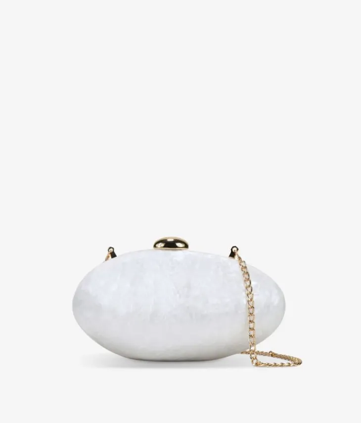 Clearance Bosanova Clutch perla blanca nacarada