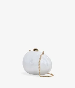 Clearance Bosanova Clutch perla blanca nacarada