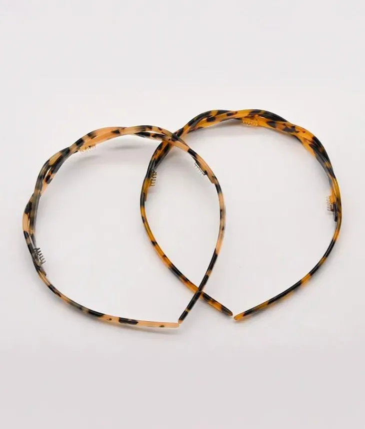 Fashion Bosanova Diadema de pelo marrón efecto carey