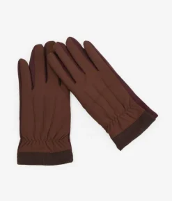 Sale Bosanova Guantes táctiles marrones hombre