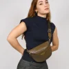 Clearance Bosanova Riñonera visón trenzada con asa de algodón