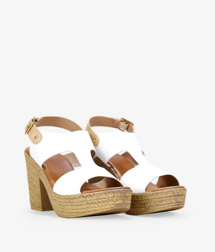 Best Bosanova Sandalias blancas con tacón