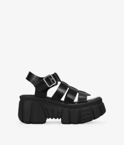 Clearance Bosanova Sandalias cangrejeras con plataforma negras