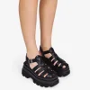 Best Bosanova Sandalias cangrejeras negras con plataforma