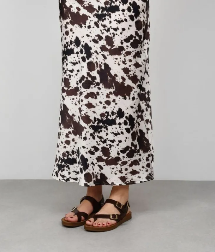 Outlet Bosanova Sandalias de dedo marrones con hebillas