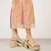 Best Bosanova Sandalias de tacón beige en rafia