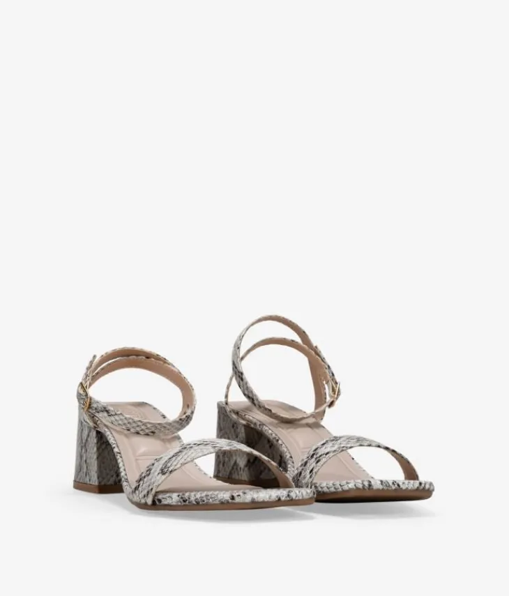 Best Bosanova Sandalias de tacón estampado serpiente con hebilla