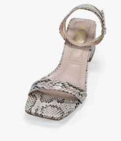 Best Bosanova Sandalias de tacón estampado serpiente con hebilla