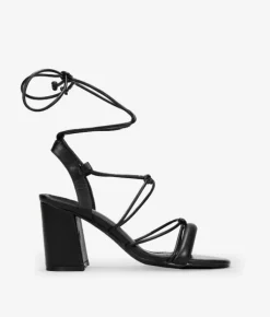 Best Bosanova Sandalias de tacón negras con cuerdas