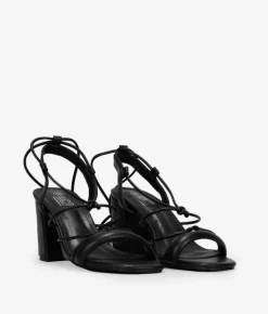 Best Bosanova Sandalias de tacón negras con cuerdas