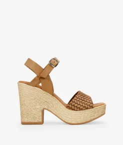 Best Bosanova Sandalias marrones en piel con tacón