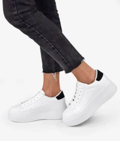 Sale Bosanova Zapatillas con plataforma blancas