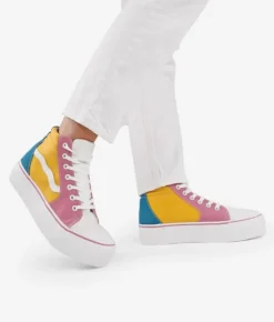 Best Bosanova Zapatillas de tela altas multicolor con plataforma