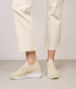 Sale Bosanova Zapatillas de tela beige con cuña