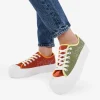 Clearance Bosanova Zapatillas de tela multicolor con plataforma