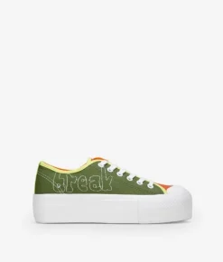 Clearance Bosanova Zapatillas de tela multicolor con plataforma
