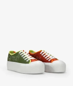 Clearance Bosanova Zapatillas de tela multicolor con plataforma