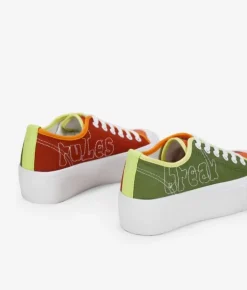 Clearance Bosanova Zapatillas de tela multicolor con plataforma
