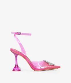 Clearance Bosanova Zapatos joya rosas con tacón asimétricos