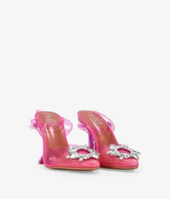 Clearance Bosanova Zapatos joya rosas con tacón asimétricos