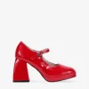Discount Bosanova Zapatos Mary Jane rojos con tacón cuadrado