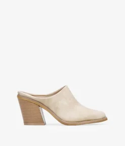 Sale Bosanova Zuecos beige con tacón campero