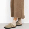 Best Bosanova Zuecos de plataforma taupe en serraje piel